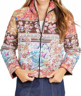 Rubyyaya Yukon Puffer Jacket In Multi Floral