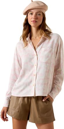 Ariat Womens Rudford Shirt Long Sleeve in Icy Pink Horse Print, Size X-Large, by Ariat