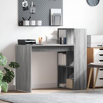 Berkfield Home Writing Desk Grey Sonoma Engineered wood, laminate Medium