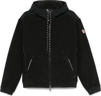 Moncler Fleece Sweatshirt - Heren - Vesten met rits - Zwart - L - Polyester - Hoodies & sweatvesten