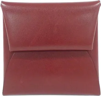 Herm&egrave;s Rouge H Leather Coin Purse/Coin Case (Pre-Owned)