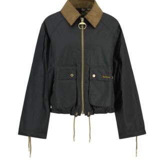 Barbour Light Jackets, female, Black, Size: M Marron Waxed Jacket