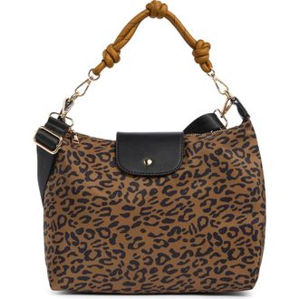 Urban Expression Nylon Flap Crossbody Bag in Leopard at Nordstrom Rack