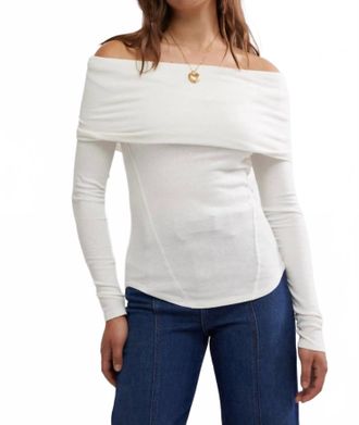 Free People Iris Layering Long Sleeve Top In Ivory