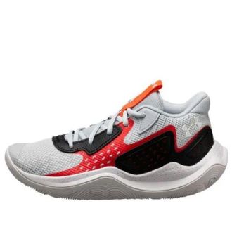 Under Armour Jet 23 Basketball Grey Black Red 3026634-103