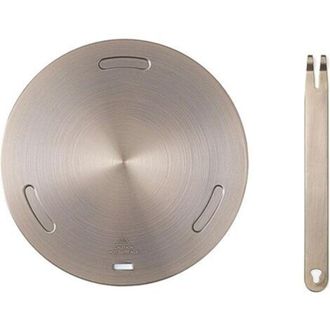 OEM Adaptador De Inducci&oacute;n De Acero Inoxidable De 16 Cm Con Mango Desmontable - Para Tazas De Caf&eacute; Y Lechera - Rosa