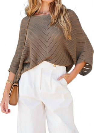 Bishop + Young Zen Scoop Neck Sweater In Olive