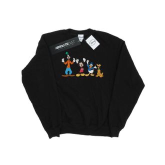 Disney Heren Mickey Mouse Friends Sweatshirt (Zwart)
