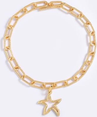 Emma Pills Stella Marina Necklace in Gold at Nordstrom, Size 18