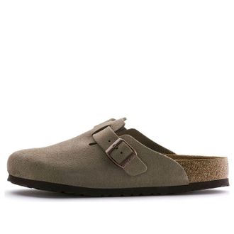 Birkenstock Boston Soft Footbed Suede Narrow Taupe 0560773