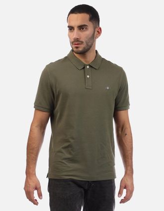 GANT Mens Regular Fit Shield Piqu&eacute; Polo Shirt - Green - Size: 40