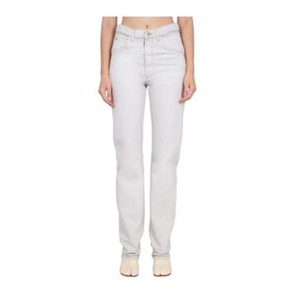 Maison Margiela Jeans, Dames, Wit, W28, Denim, Straight Leg Denim Jeans