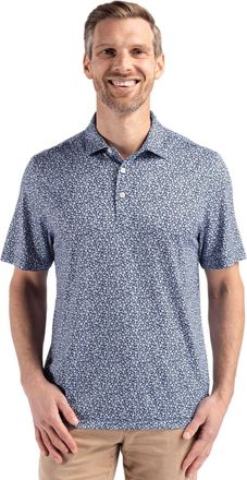 Cutter & Buck Pike Eco Flora Print Recycled Mens Polo