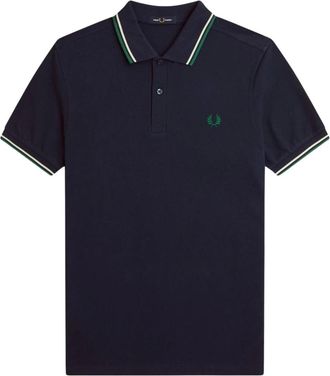 Fred Perry Hombre, Camisetas, Azul, Talla: M