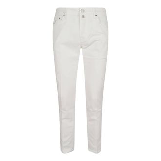 Jacob Cohen Luxury Dark Blue Jeans - male - Jacob Coh&euml;n - Slim Fit Jeans - White - W32 - Jeans