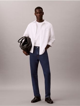 Calvin Klein Jeans Calvin Klein Mens Slim Straight Jeans - Blue - 29W x 30L