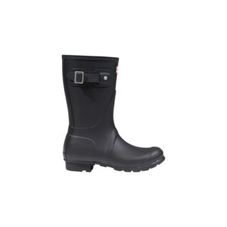 Hunter Black Recycled Polyester Ankle Womens Boots