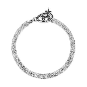 TwoJeys Icon Double Chain Bracelet - unisex - Armbanden - Grijs - S - Accessoires