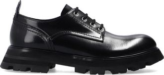 Alexander McQueen Leren Veterschoenen - Dames - Veterschoenen - Zwart - 40 EU - Leer - Schoenen