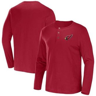 NFL Mens NFL x Darius Rucker Collection by Fanatics Cardinal Arizona Cardinals Slub Jersey Henley Long Sleeve T-Shirt at Nordstrom, Size Medium