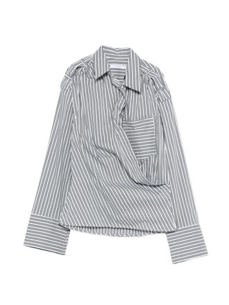 Iro Blue Striped Cotton Shirt