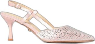 Twentyfourhaitch Slingback San Francisco - Dames - Schoenen - Roze - Maat: 40 EU Satijn