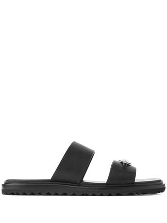 Jimmy Choo London Raiden sandals - men - Rubber/Leather/Leather - 40 - Black