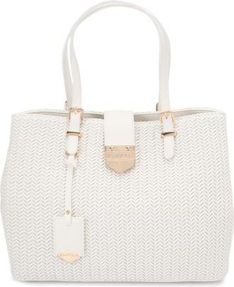 Carvela Womens Maria Midi Weave Bag - White - One Size
