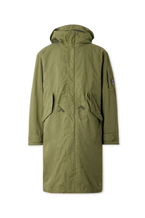 C.P. Company Metropolis Logo-Appliquéd Padded Twill Hooded Parka
