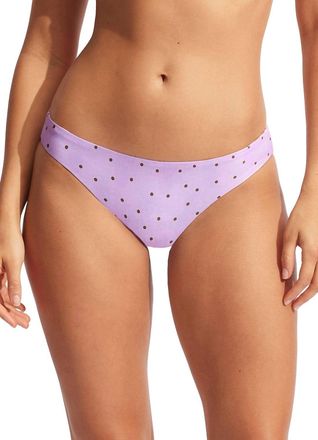 Seafolly Paradise Garden Reversible Hipster Bottom In Lilac