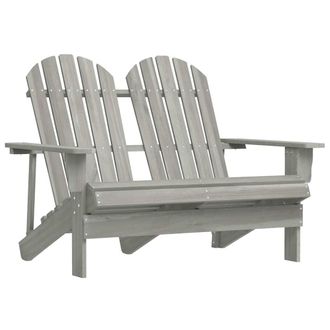 vidaXL Vidaxl - Sedia Da Giardino Adirondack A 2 Posti In Legno Di Abete Grigia