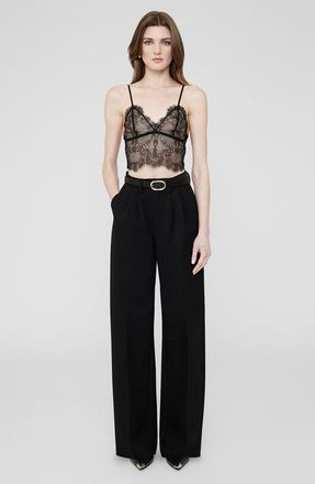 Anine Bing Lace Bralette in Black at Nordstrom, Size X-Large