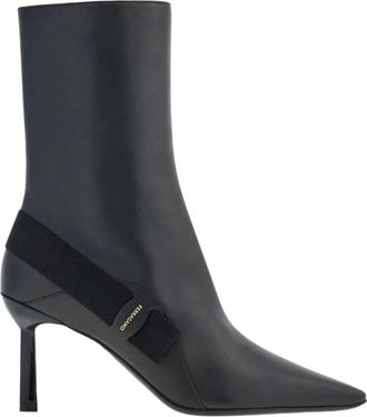 Ferragamo Virgilia Leather Ankle Boots, Size 6.5 C