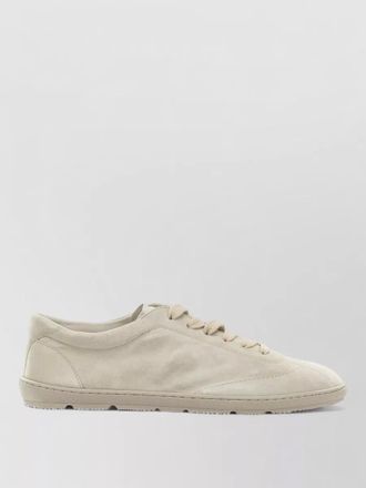 Brunello Cucinelli suede paneled low-top sneakers