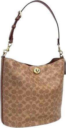 Coach Pre-owned Bucket Bags, female, Brown, Size: ONE SIZE Pre-owned Signature Shoulder Bag