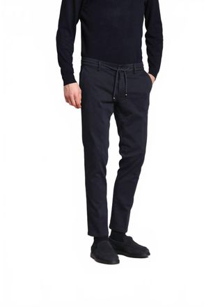 Mason's Milano Jogger Travel Chino Pant In Black