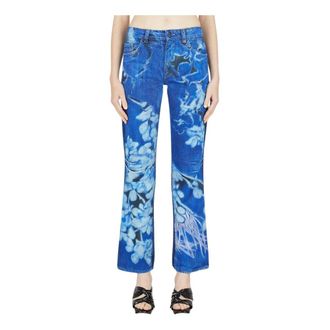 Paula Canovas Del Vas Boot-cut Jeans, female, Blue, Size: S Printed Jeans