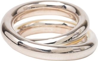 Herm&egrave;s Silver 925 Band Ring (Pre-Owned)