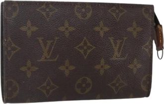 Louis Vuitton Pre-owned Clutches, female, Brown, Size: ONE SIZE Pre-owned Vintage Canvas Clutch