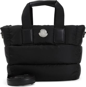 Moncler Tassen, Dames, Zwart, ONE Size, Zwarte Shopper Tas voor Vrouwen