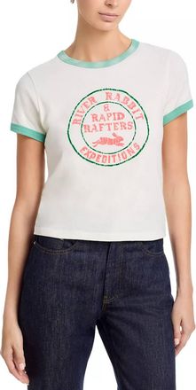 Mother The Itty Bitty Ringer Tee In River Rabbit
