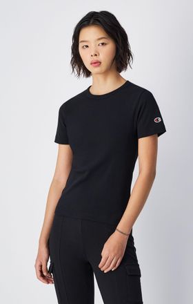 Champion T-Shirt CHAMPION, Damen, Gr. XXL (50/52), nbk, Obermaterial: 100% Baumwolle, Shirts T-Shirt