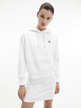 Calvin Klein Sudadera De Felpa De Mezcla De Algod&oacute;n Con Capucha