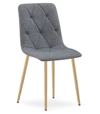 OEM Silla Libra - Tela Gris Oscuro / Patas Color Madera X 1