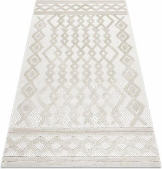 RugsX Rugsx - Alfombra Santo Sisal 58389 Diamantes, Geom&eacute;trico, Zigzag Beige 200x290 Cm