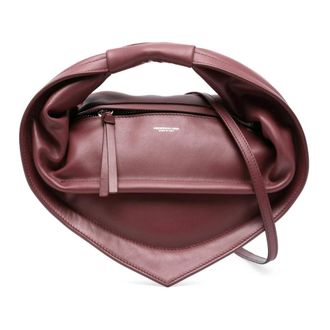 Federico Cina Tassen, Dames, Rood, ONE Size, Katoen, Midi Tortellino Tas