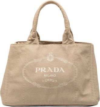 Prada Pre-owned Prada Canvas Canapa Logo Satchel Ladies Y06RGU3XOAITS33P
