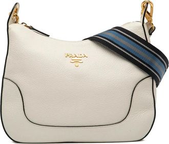 Prada Borsa a tracolla Vitello Phenix 2013-2025 - Bianco