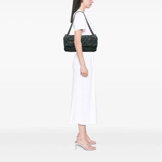 Chanel Hobo Bags - 2009-2010 Medium Quilted Crinkled Calfskin Ultra S - Gr. unisize - in Grün - für Damen