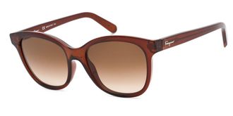 Ferragamo SF834S 210 Mens Sunglasses Brown Size 55